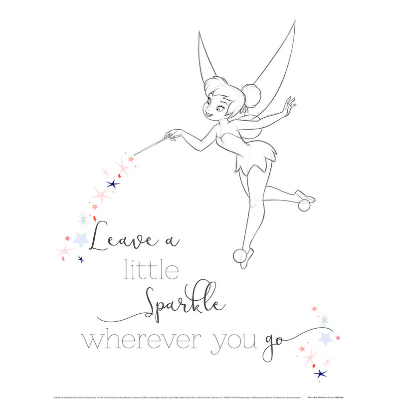 Peter Pan (Tinker Bell) Paper Print