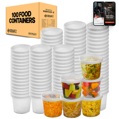 Deli Food Storage Containers Lids Soup Freezer Microwave