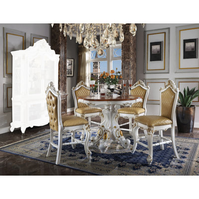 Dafies 4 - Person Pedestal Base Dining Set
