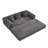 Adame Boneless 79'' Convertible Sleeper Sofa Bed Folding Compression Couch With 3 Pillows Small Living Room Sofa Playroom Couch-570557788