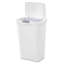 Sterilite 13 Gallon Touchtop Wastebasket With Titanium Latch, White (4 Pack)