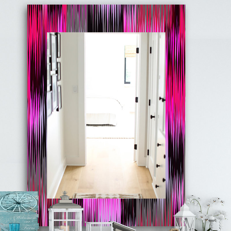 Miroir mural Ikat, H 24 po x l 32 po