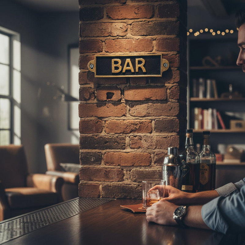 Bar Door Sign
