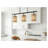 Elysian 3-Light Farmhouse Island Light with Natural Rattan Shades and Black Metal Frame