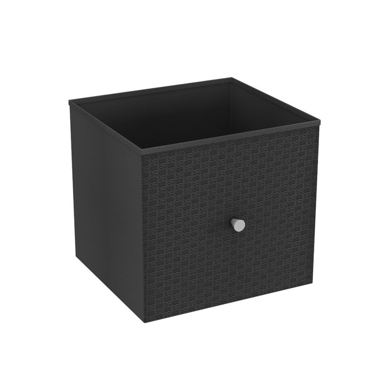 17 Stories Woven Decorative Basket, Black