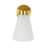 Amore 1-Light Wall Sconce Aged Brass with Pleated White Linen Shade Modern Wall Light-1088331141-1088331140