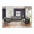 Solid Rubberwood Upholstered Loveseat