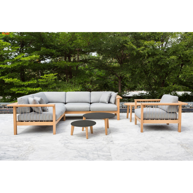 Attol Coffee Table, 9.75" H x 20.56" L x 20.56" W, Anthracite