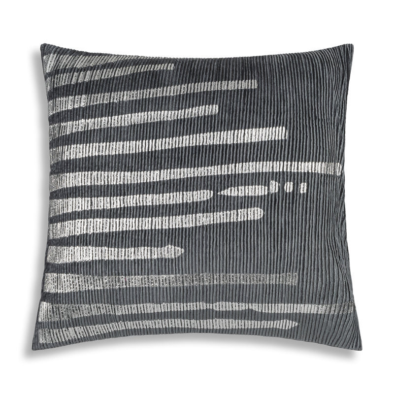 Oreiller en velours de luxe Cloud9 de 22 po x 22 po Cloud9 Adele, Turquoise