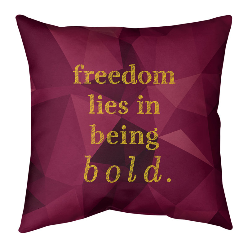 Coussin de sol, 36 po x 36 po, Rose foncé / or