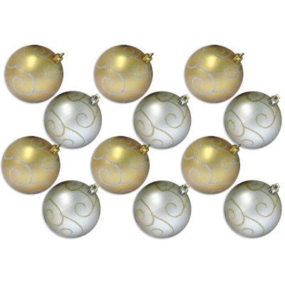 Ensemble d'ornement boule 12 pièces 12