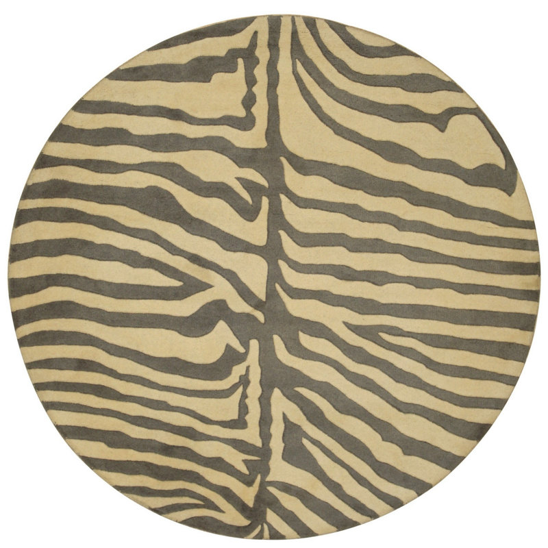 Hand Tufted Wool Area Rug in Gray