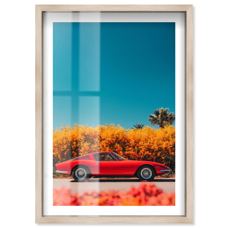 «Timeless Drive (V) Shadowbox» par Notoriart, Crème, crème, H 55 po x l 37 po