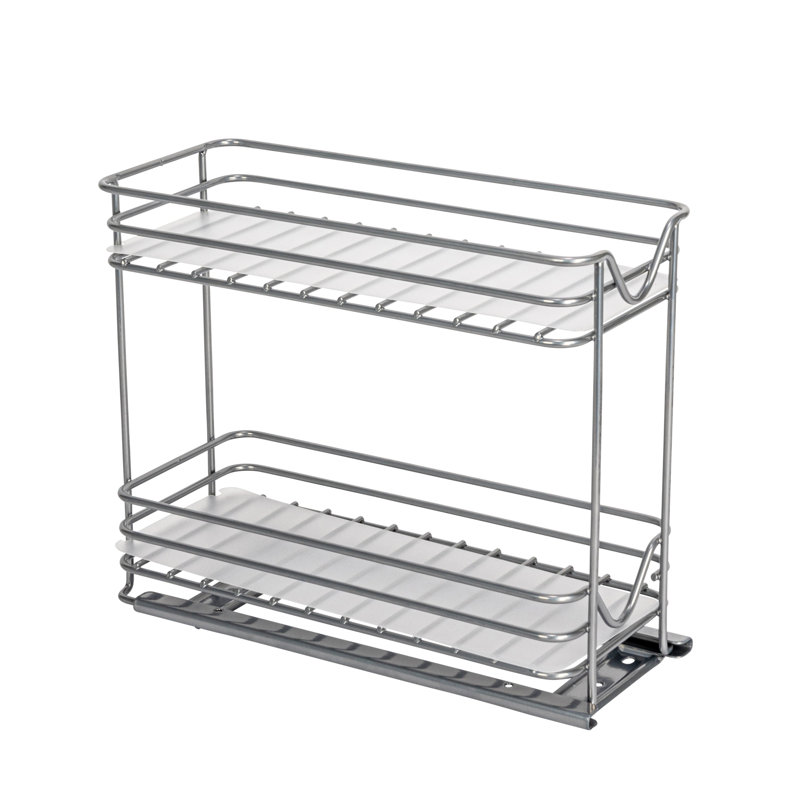 Organisateur de rangement élastiqué coulissant / coulissant en acier avec doublure en plastique élizidéra Glidez Élizandra Glidez