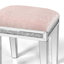 Mikayil Glass Mirrored Accent Stool Diamonds Vanity Stool-609937803
