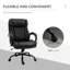 Fauteuil de direction réglable en cuir synthétique