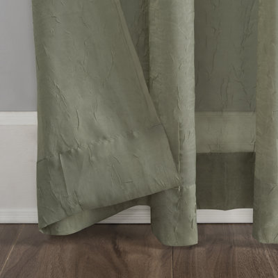 Ciaran Crushed Sheer Voile Grommet Curtain Panel