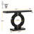 43.11" Mirrored Console Table, Modern Sofa Table with O-Shaped Base-1055190516
