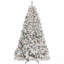 Arbre de Noël 4 pi avec 150 lumières UL et 21 pommes de pin naturelles - pointes en PVC enneigées, 366 pointes, structure à charnières, support en métal stable-1911660854-1911660847