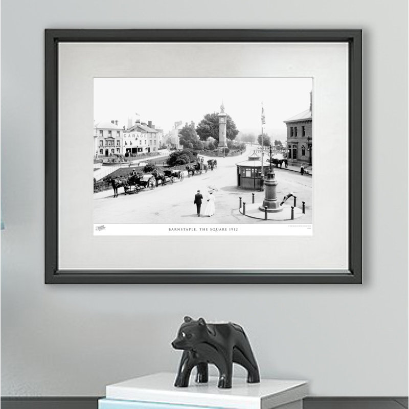 Barnstaple, The Square 1912 - Single Picture Frame Print, 60cm H x 80cm W x 2.3cm D