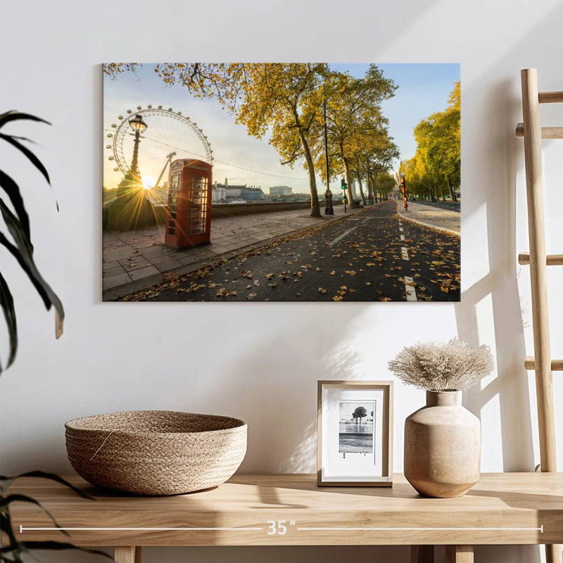 London Autumn Road, H 16 po x l 24 po