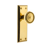 Grandeur Fifth Avenue Plate Double Dummy with Soleil Door Knob