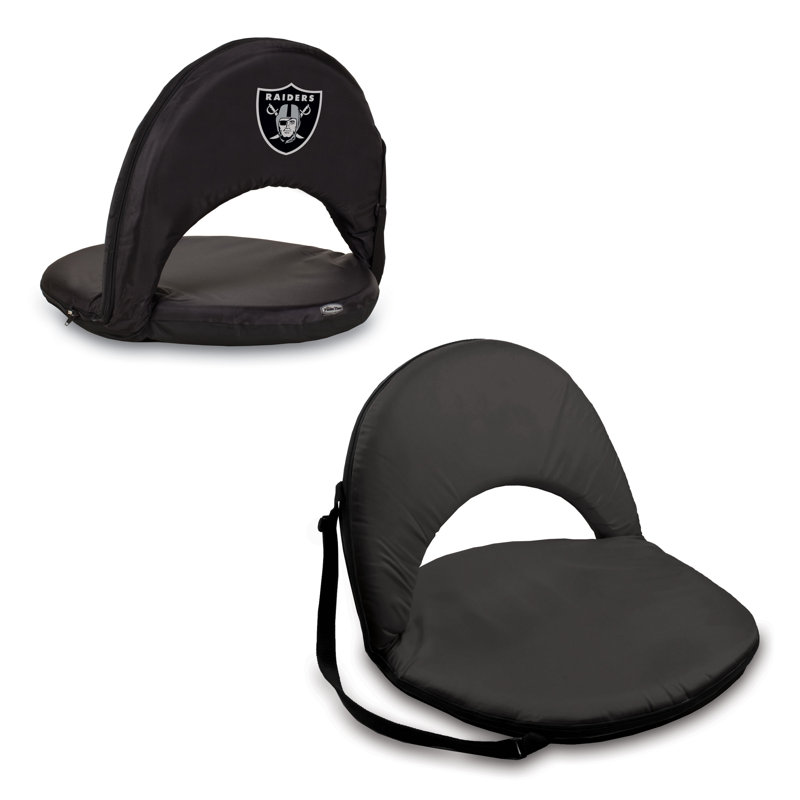 Digital Print Oniva Reclining Folding Stadium Seat, Oakland Raiders, Black