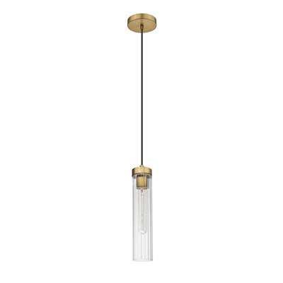 Luminaire suspendu cylindrique à 1 lumière Jense