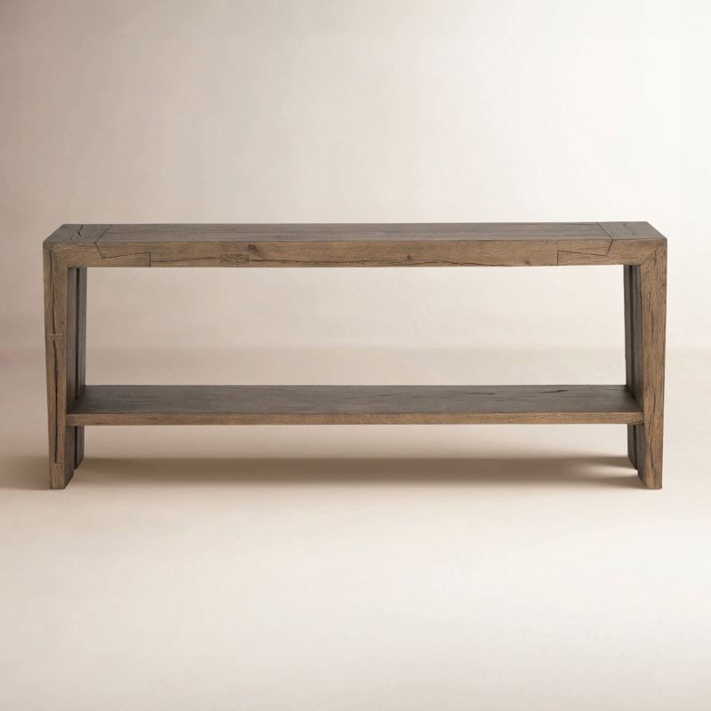 Troy 72" Solid Wood Console Table, Brown