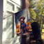 Drapeau de chiot Halloween House-113107316