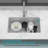 30x18x10 Undermount Single Bowl Fireclay Kitchen Sink - Dual Mount White Porcelain Rectangular Deep Basin