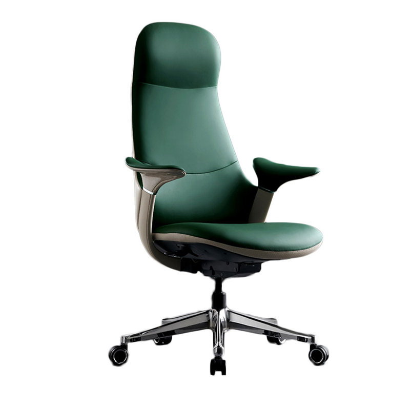 Task Chair with Headrest, Dark Green