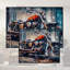 Single Picture Frame LED Illuminated Wall Art Wall Art on Glass / Aluminium