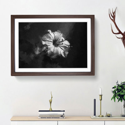 Geranium Flower in Abstract - Framed Print