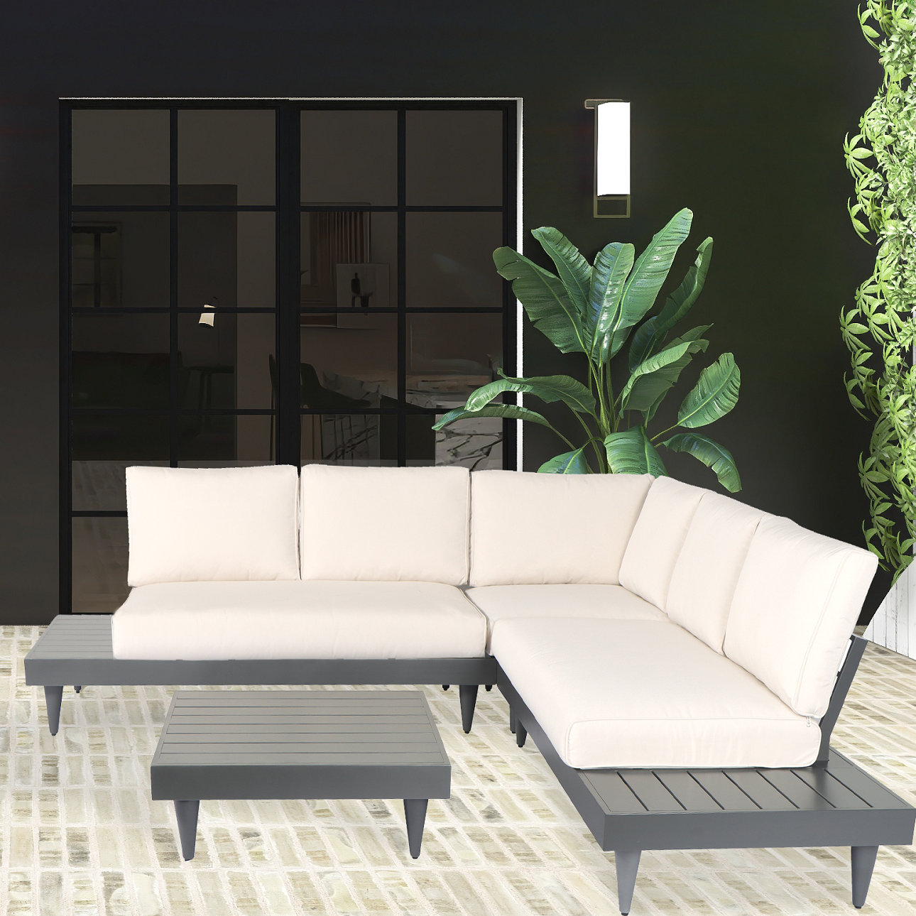 Elesha 4-Person Sunbrella® Patio Seating Group