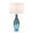 Everly - 30" Blue Tone Art Glass with Crystal Base - Set of 2 - Blue Finish
