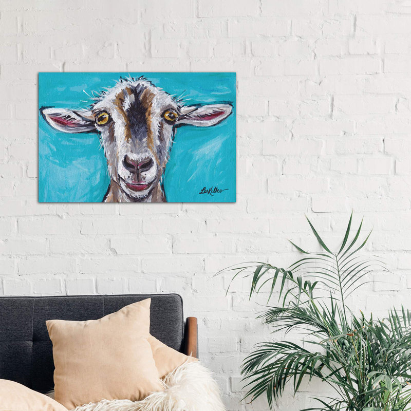 Gizmo The Goat - Wrapped Canvas Painting, 101.6 cm H x 66.04 cm W x 1.91 cm D