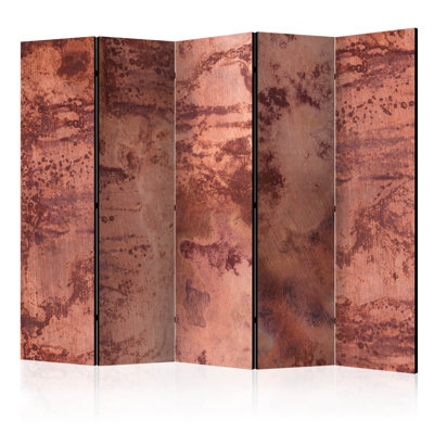 Gulara 225cm W x 172cm H 5 - Panel Solid Wood Folding Room Divider