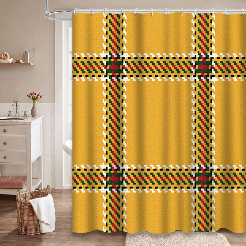 Rideau de douche avec 12 crochets Lumberjack, L 72 po x l 72 po