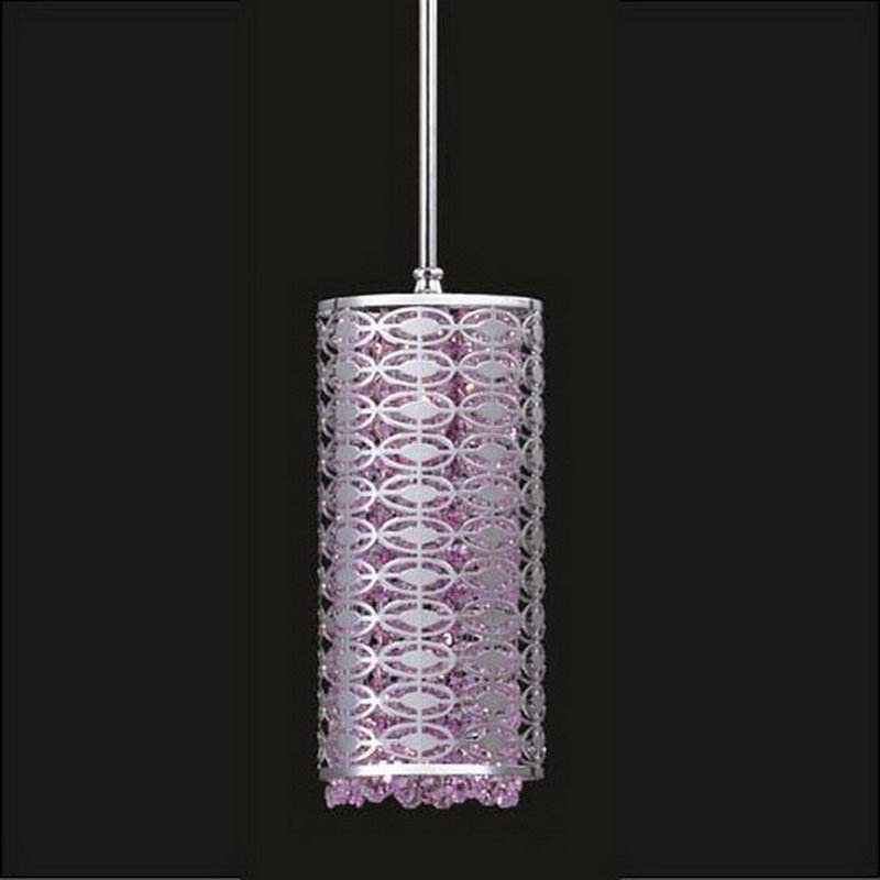 Luminaire suspendu à cylindre simple 1 lumières Villard