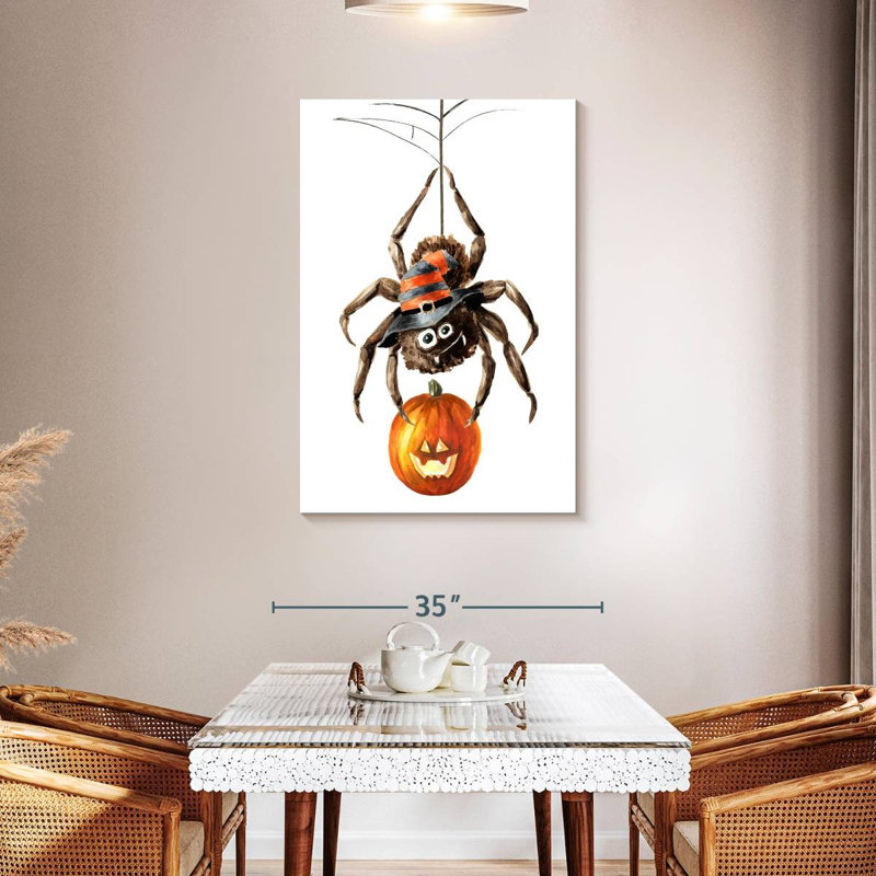 Brampt Spider Pumpkin, 45" H x 30" W