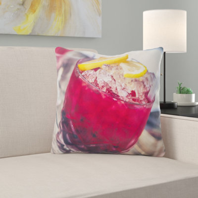 Coussin décoratif alcool
