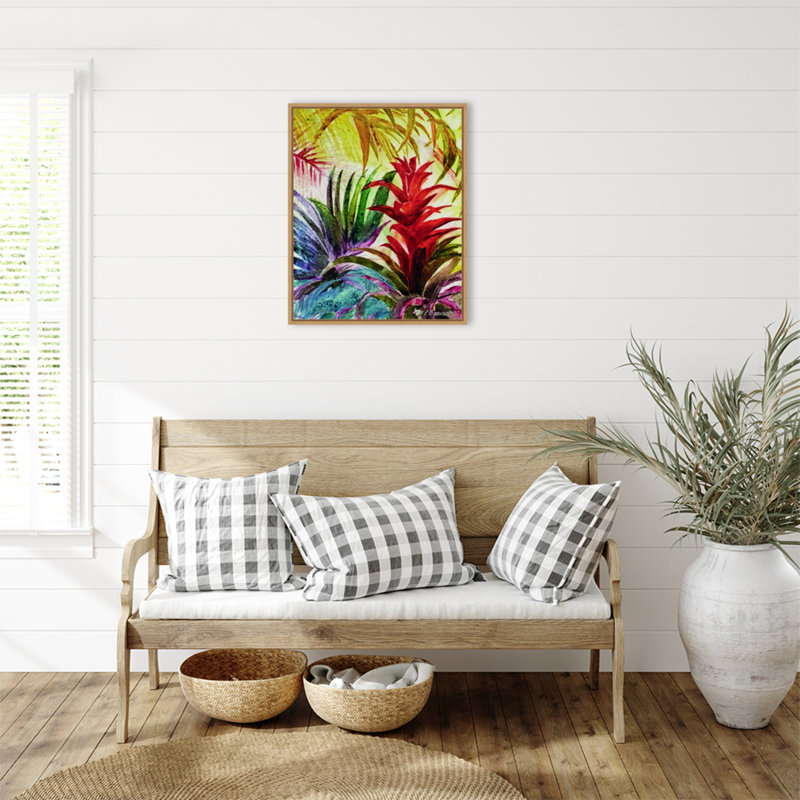 «Tropic Botanicals VI» par Marie Elaine Cusson, reproduction d'art sur toile encadrée, H 22,5 po x l 27,8 po