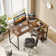 Walbrook Reversible L Shaped Computer Desks, Work Desk with Adjustable Shelves
