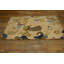 Antique Textile Chinese Allover Floral Beige 1850s Rug