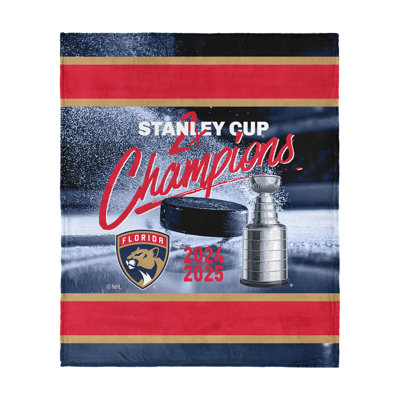 NHL Florida Panthers Champs – Multiply Silk Touch Throw Blanket – 50 x 60 inches