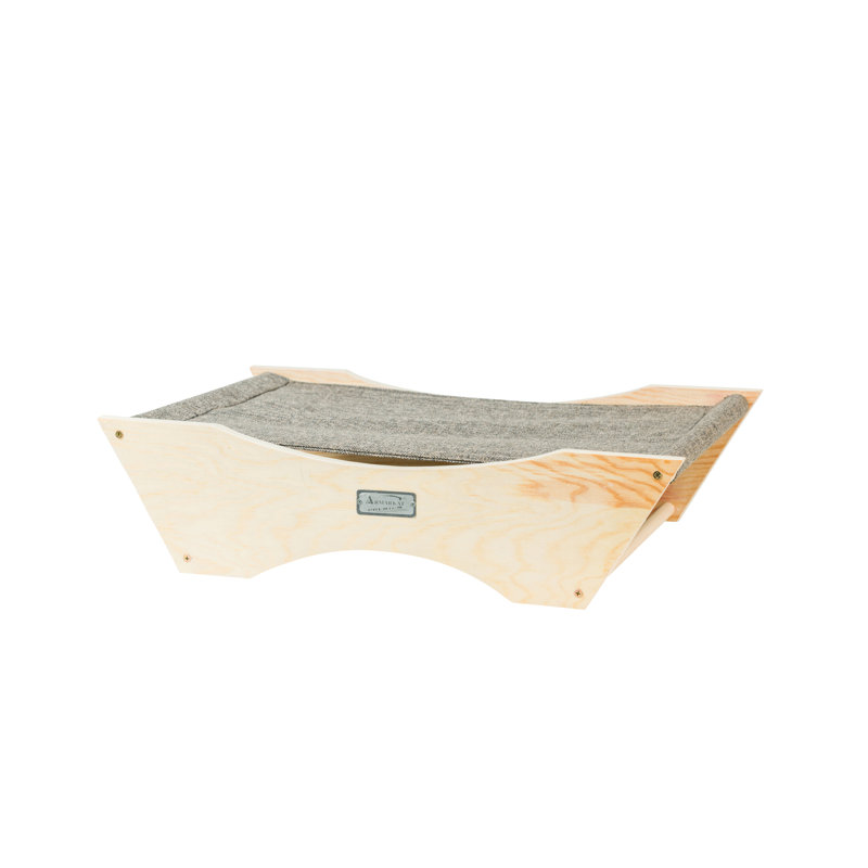 Natural Beige and Gray Canvas Hammock Pet Bed