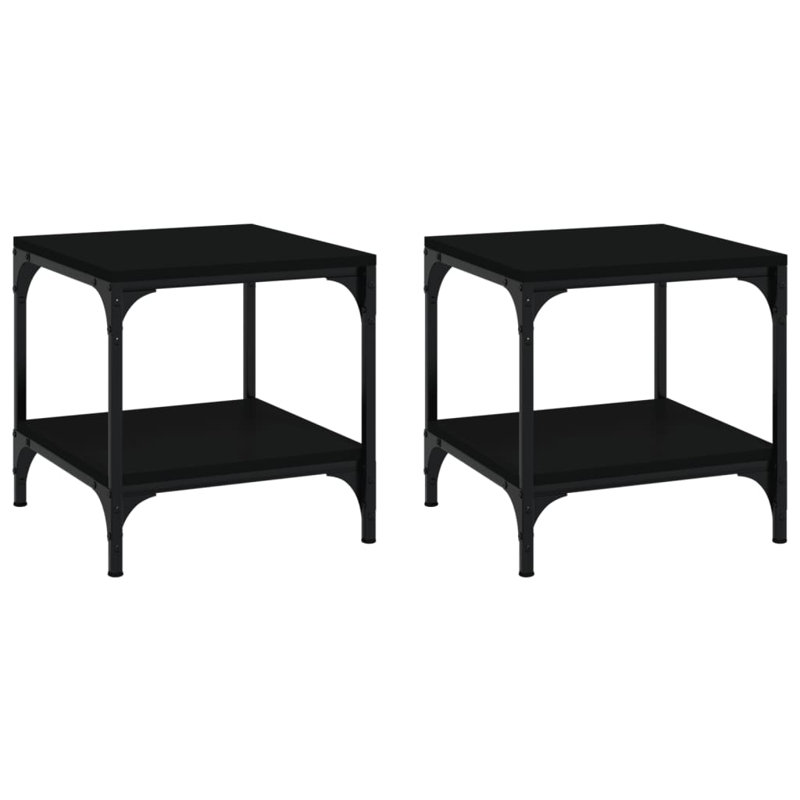 Gerlad Frame Side Table Set, Black