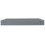 9 po Base de lit pliable en métal, sommier à sommier grand lit, gris-255433536