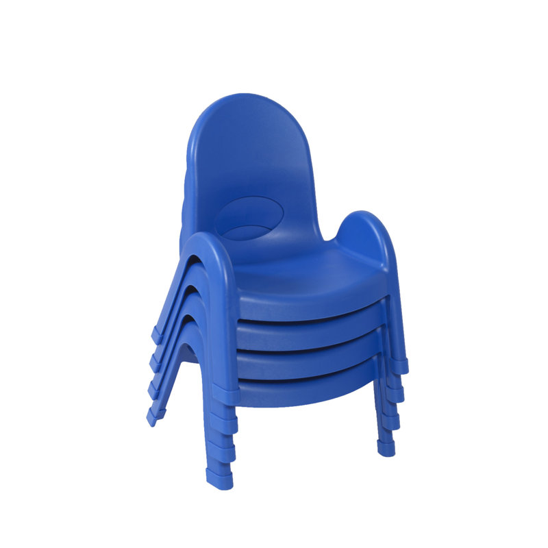Chaise pour enfant Value Stack, Bleu, 4, 7"